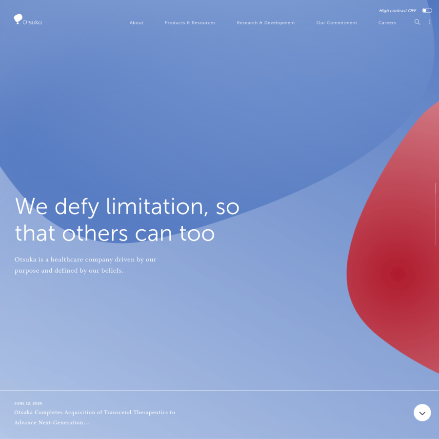 otsuka-us.com homepage screenshot