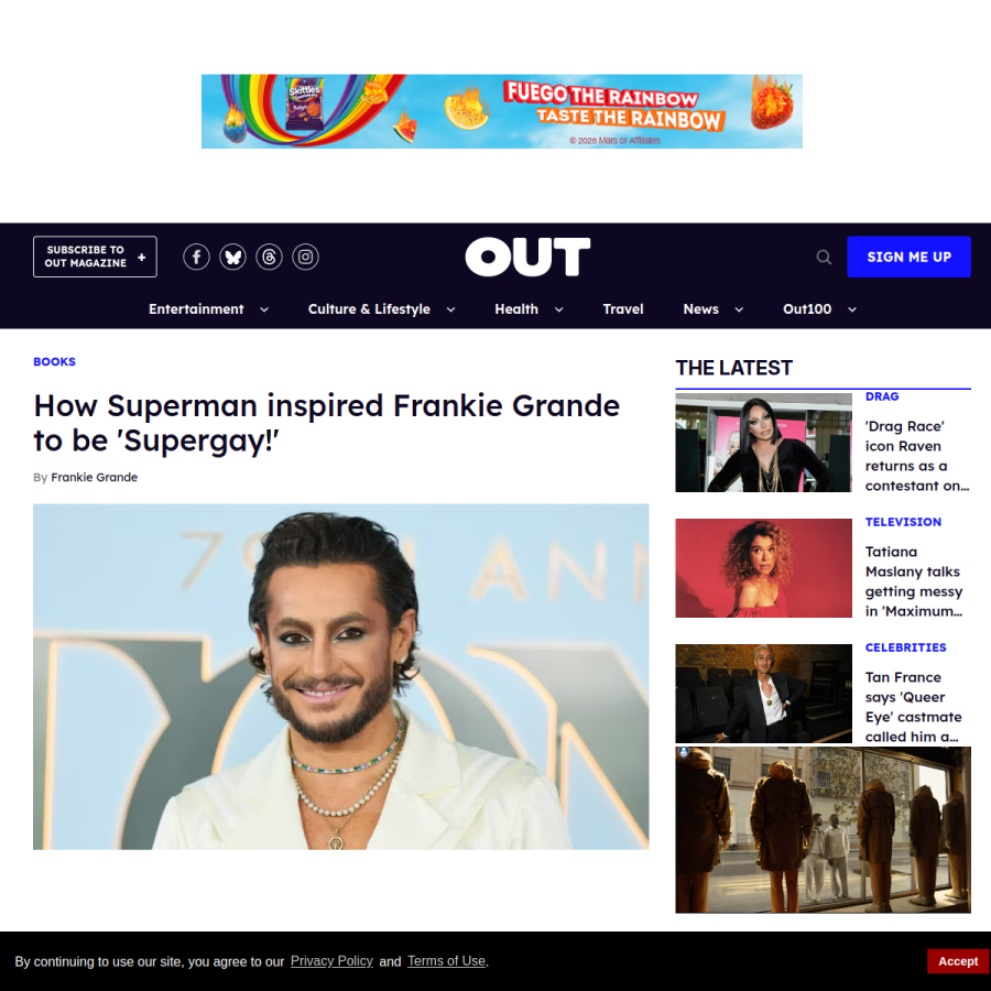 out.com homepage screenshot