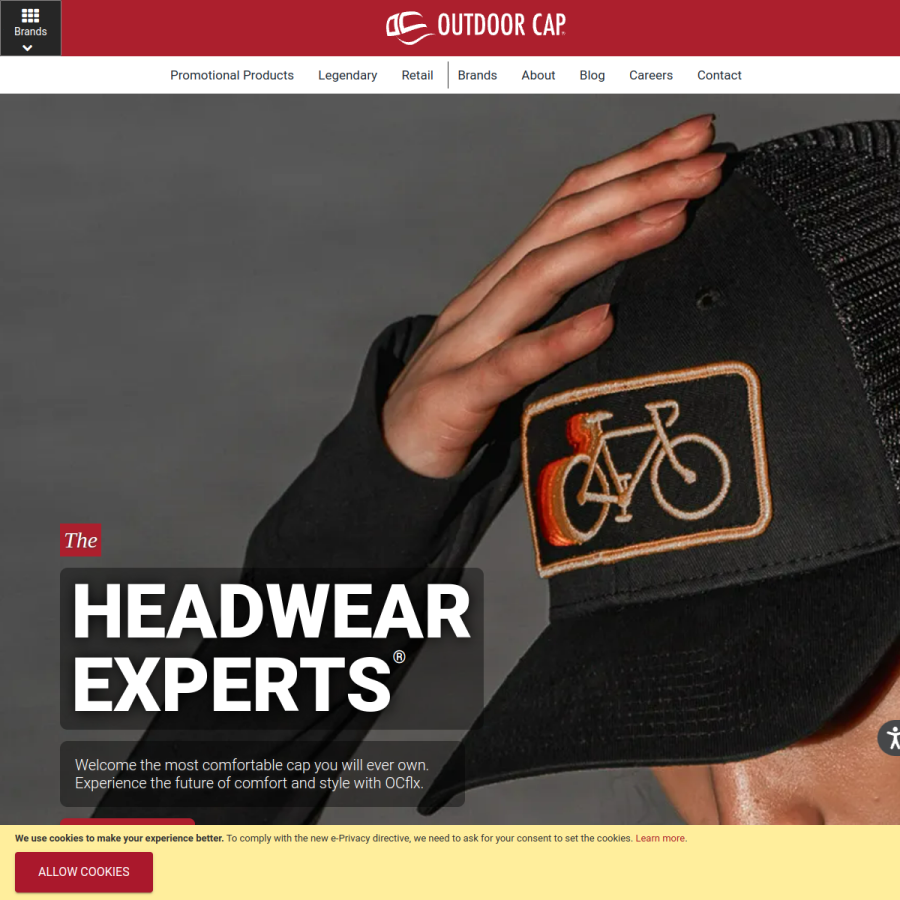 outdoorcap.com homepage screenshot