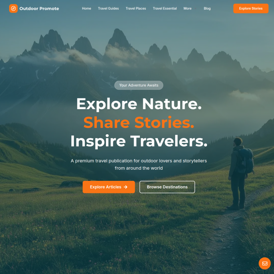 outdoorpromote.com homepage screenshot