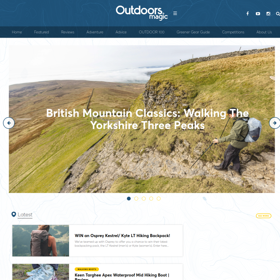 outdoorsmagic.com homepage screenshot