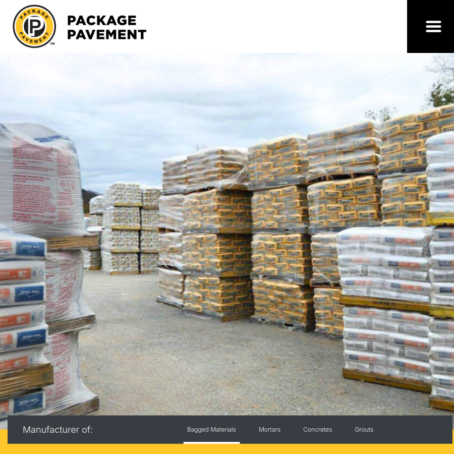 packagepavement.com homepage screenshot