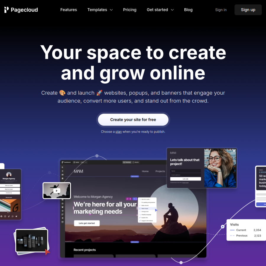 pagecloud.com homepage screenshot