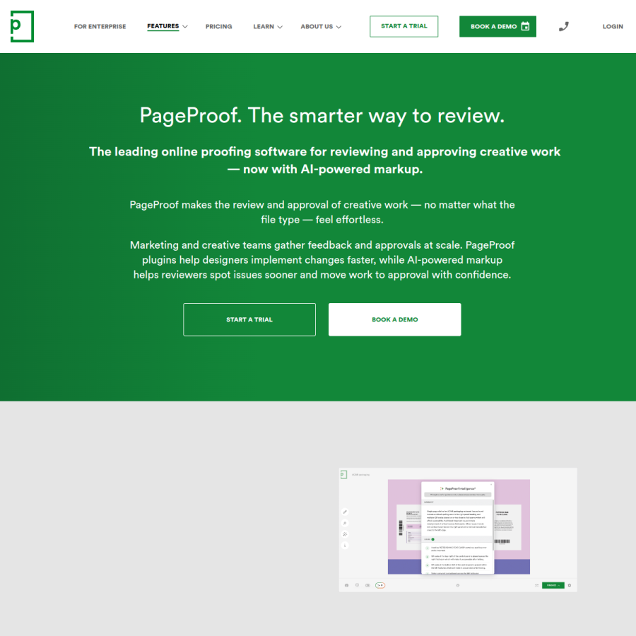 pageproof.com homepage screenshot