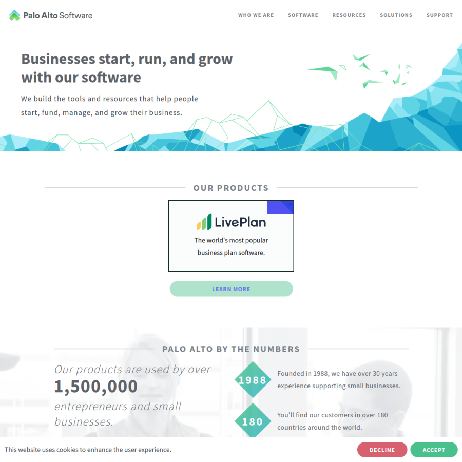paloalto.com homepage screenshot