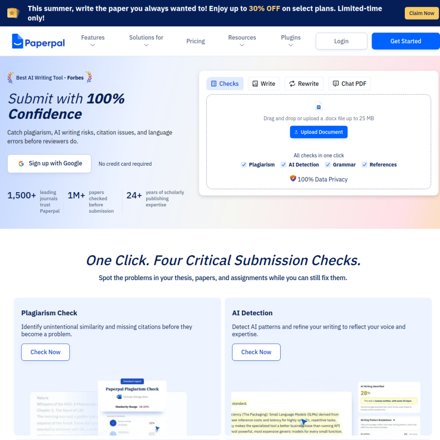 paperpal.com homepage screenshot