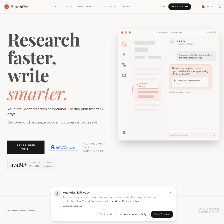 papersflow.ai homepage screenshot