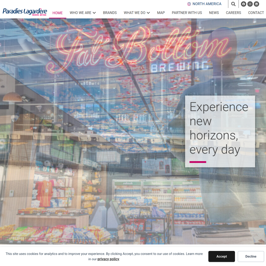 paradieslagardere.com homepage screenshot