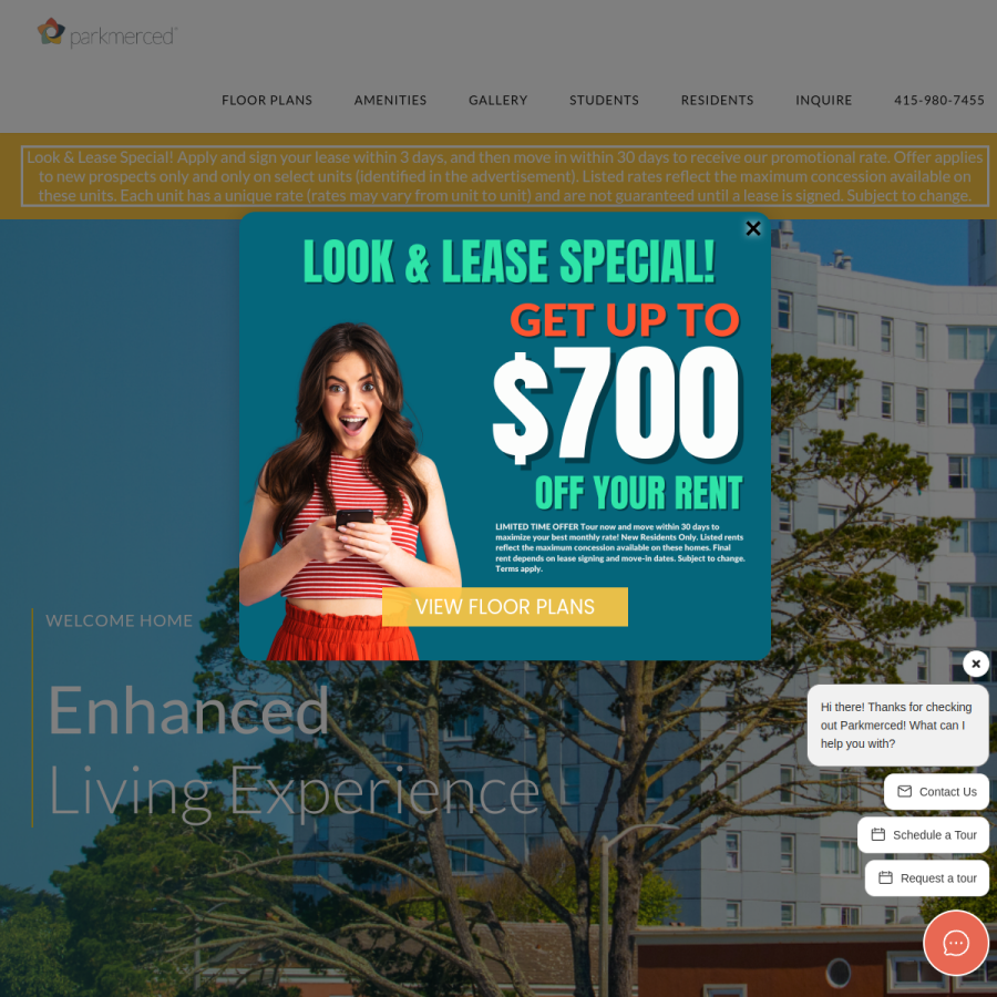 parkmerced.com homepage screenshot