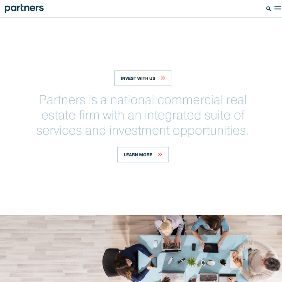 partnersrealestate.com homepage screenshot