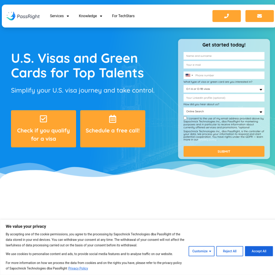 passright.com homepage screenshot
