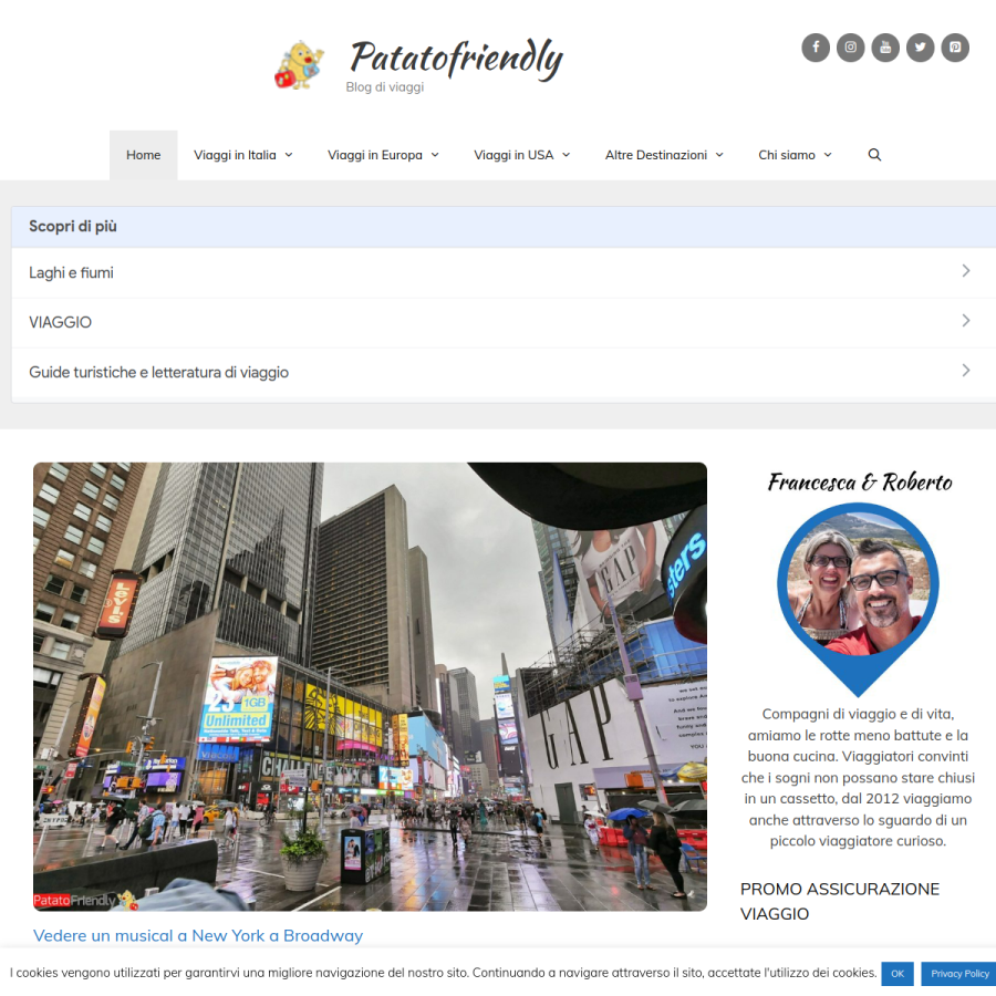 patatofriendly.com homepage screenshot