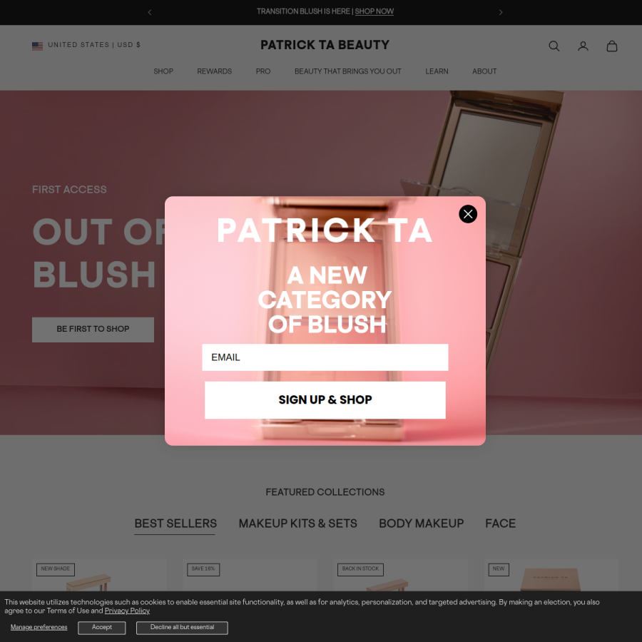 patrickta.com homepage screenshot