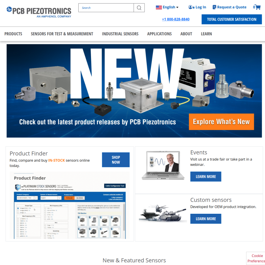 pcb.com homepage screenshot