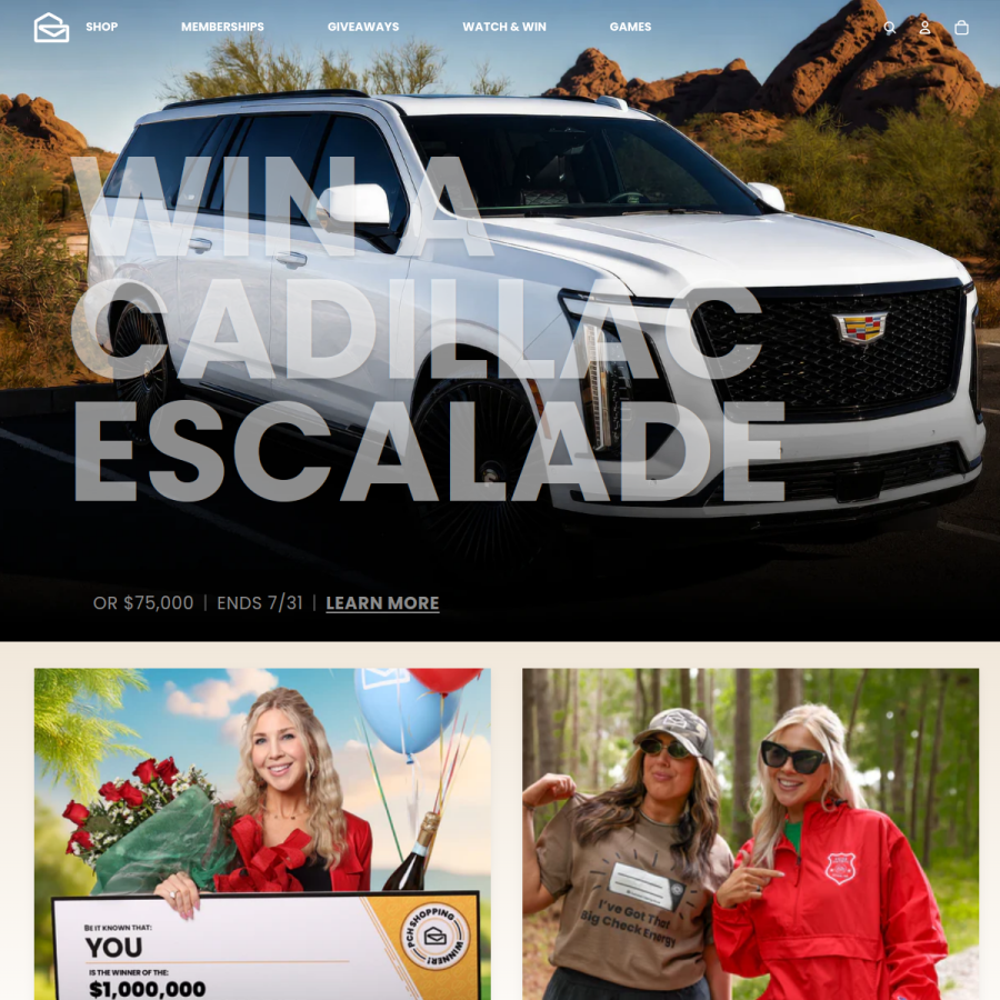 pch.com homepage screenshot