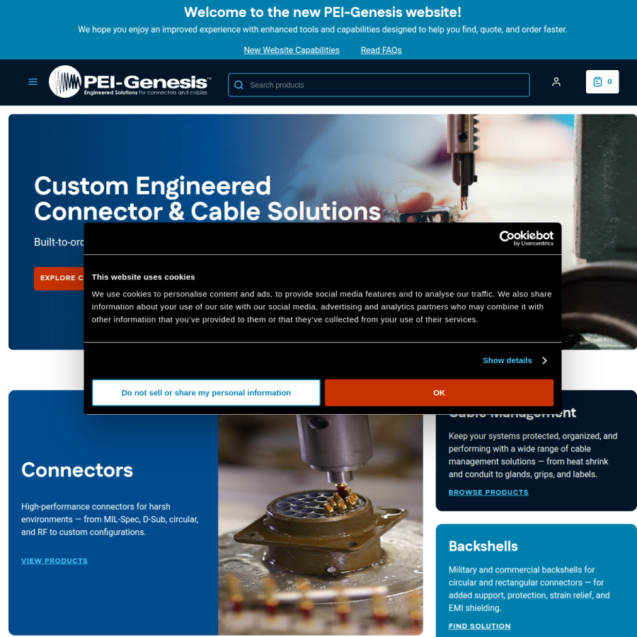 peigenesis.com homepage screenshot