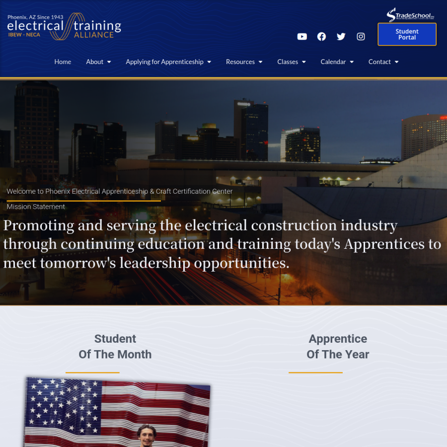 pejatc.org homepage screenshot