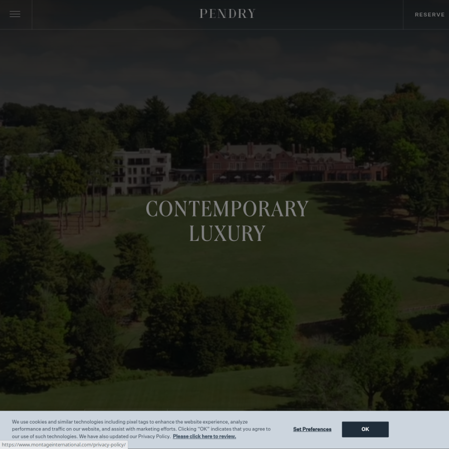 pendry.com homepage screenshot