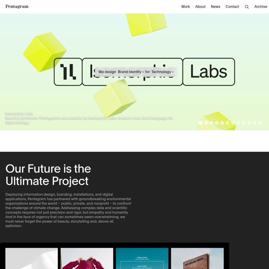 pentagram.com homepage screenshot