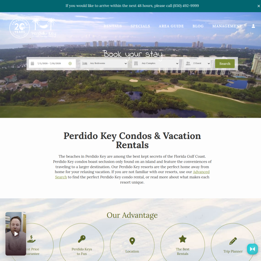 perdidokeyflorida.com homepage screenshot