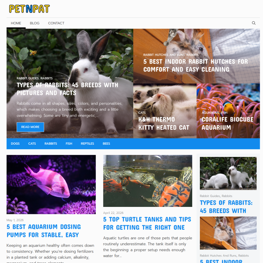 petnpat.com homepage screenshot