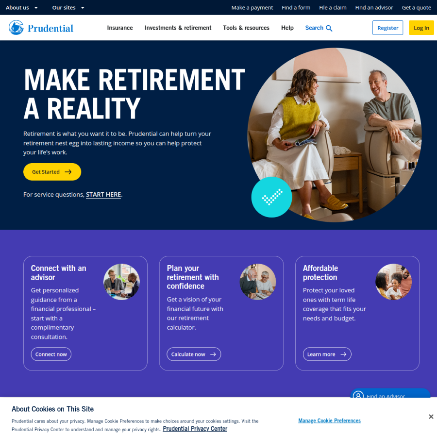 pgim.com homepage screenshot