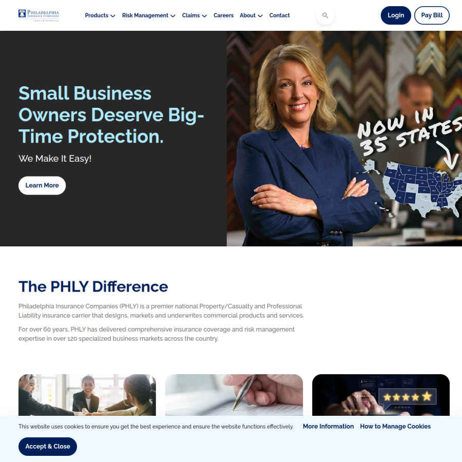 phly.com homepage screenshot