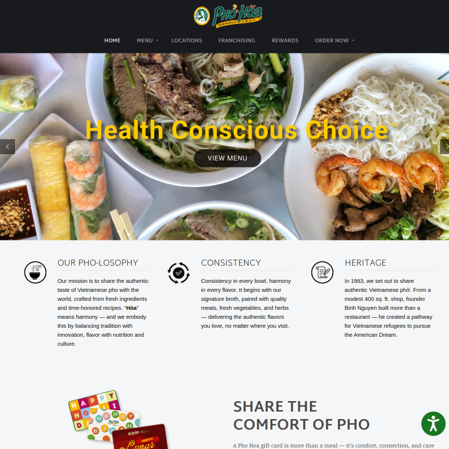 phohoa.com homepage screenshot