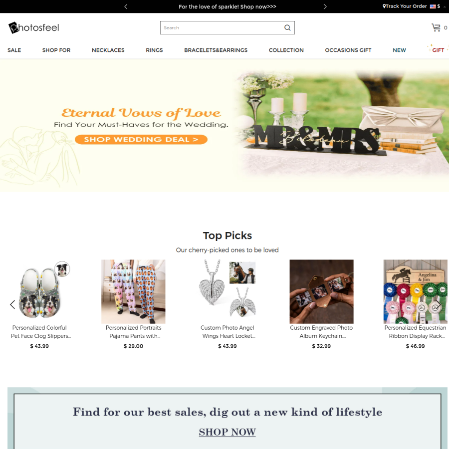 photosfeel.com homepage screenshot