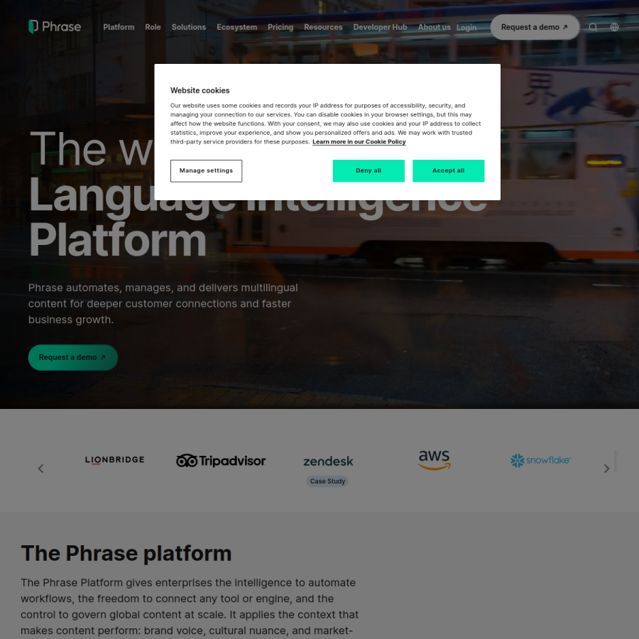 phrase.com homepage screenshot
