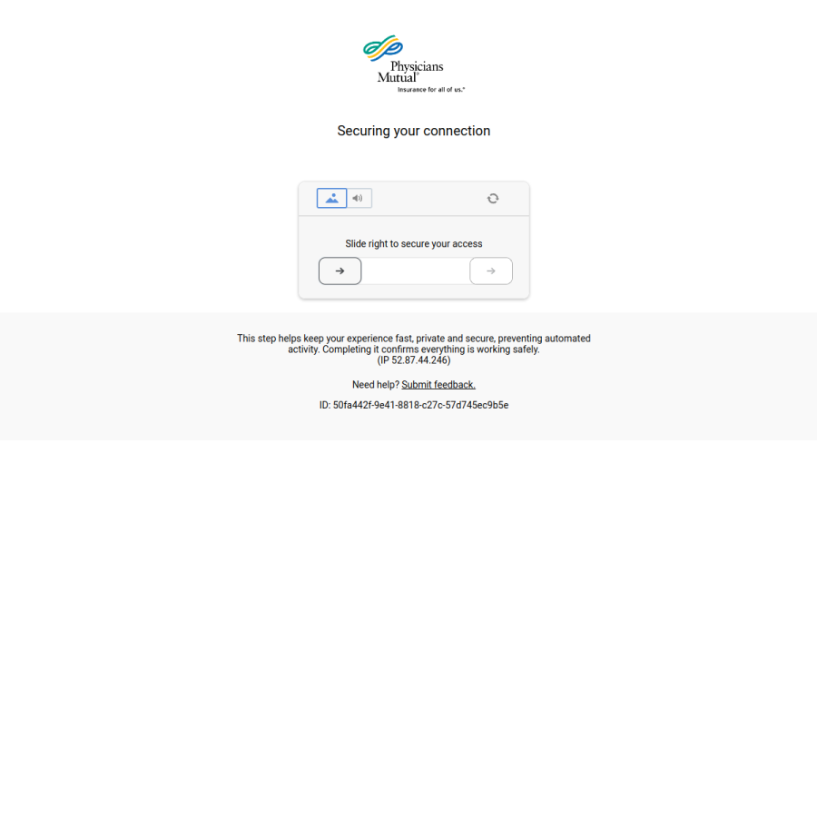 physiciansmutual.com homepage screenshot