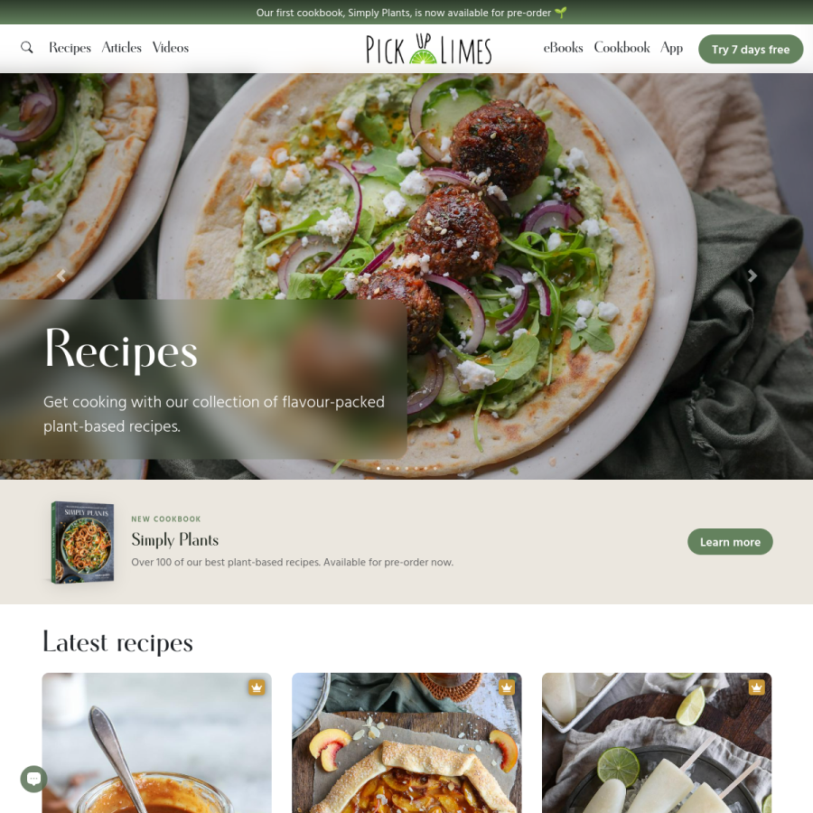 pickuplimes.com homepage screenshot