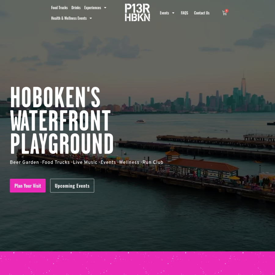 pier13hoboken.com homepage screenshot
