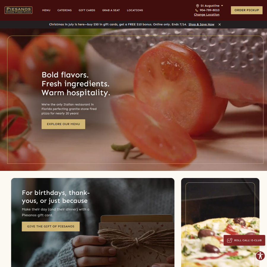 piesanostogo.com homepage screenshot