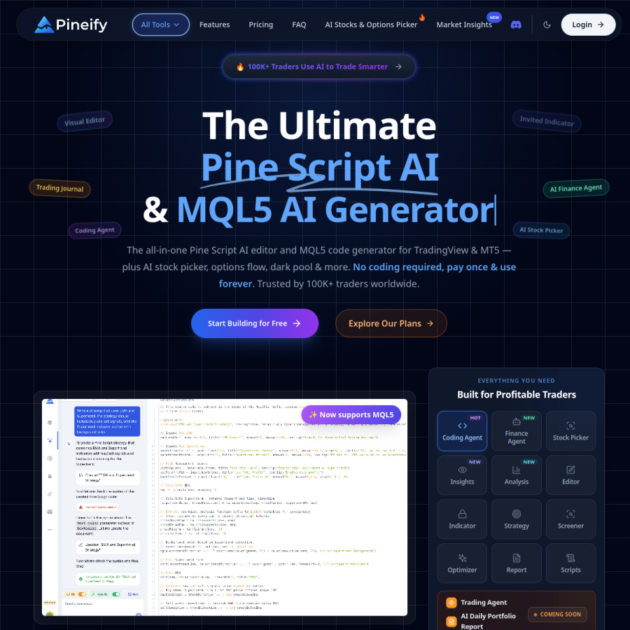 pineify.app homepage screenshot