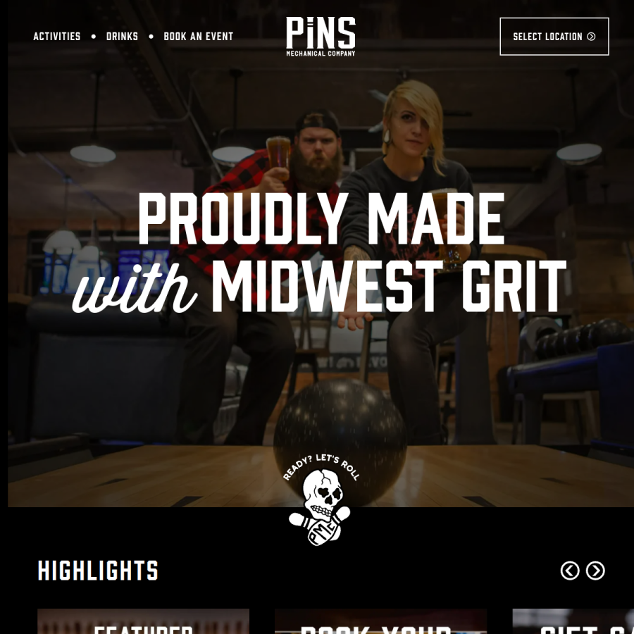 pinsbar.com homepage screenshot
