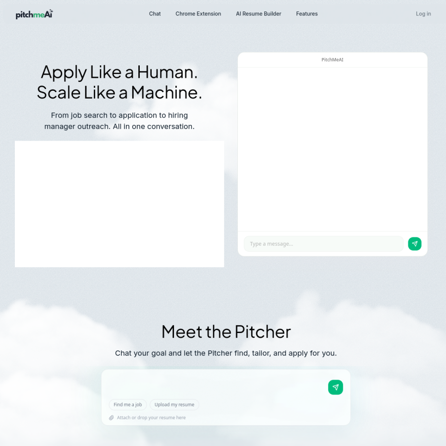 pitchmeai.com homepage screenshot