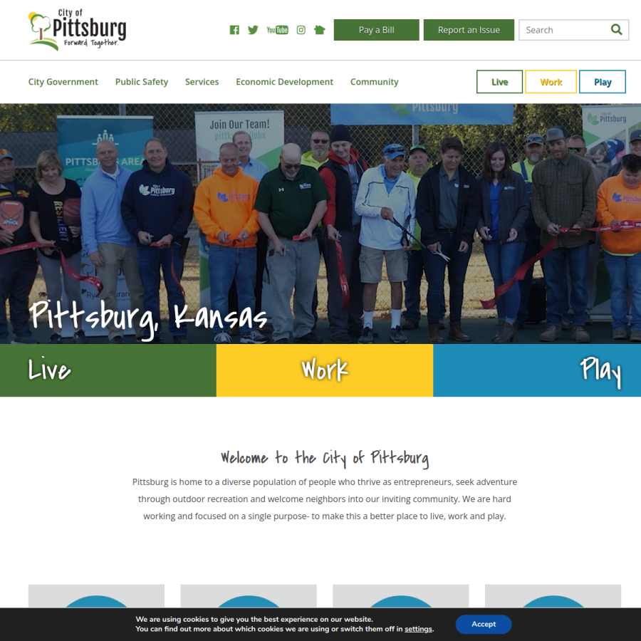 pittks.org homepage screenshot