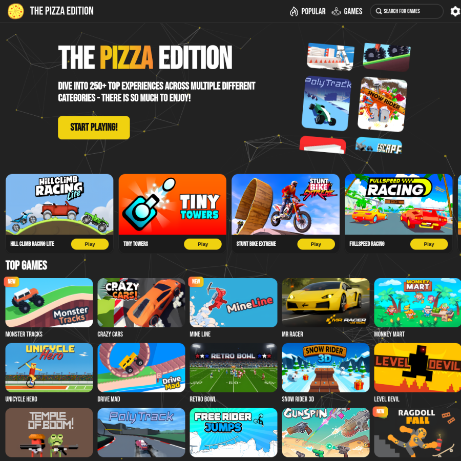 pizzaedition.win homepage screenshot