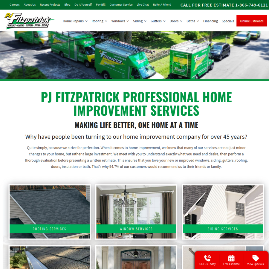 pjfitz.com homepage screenshot