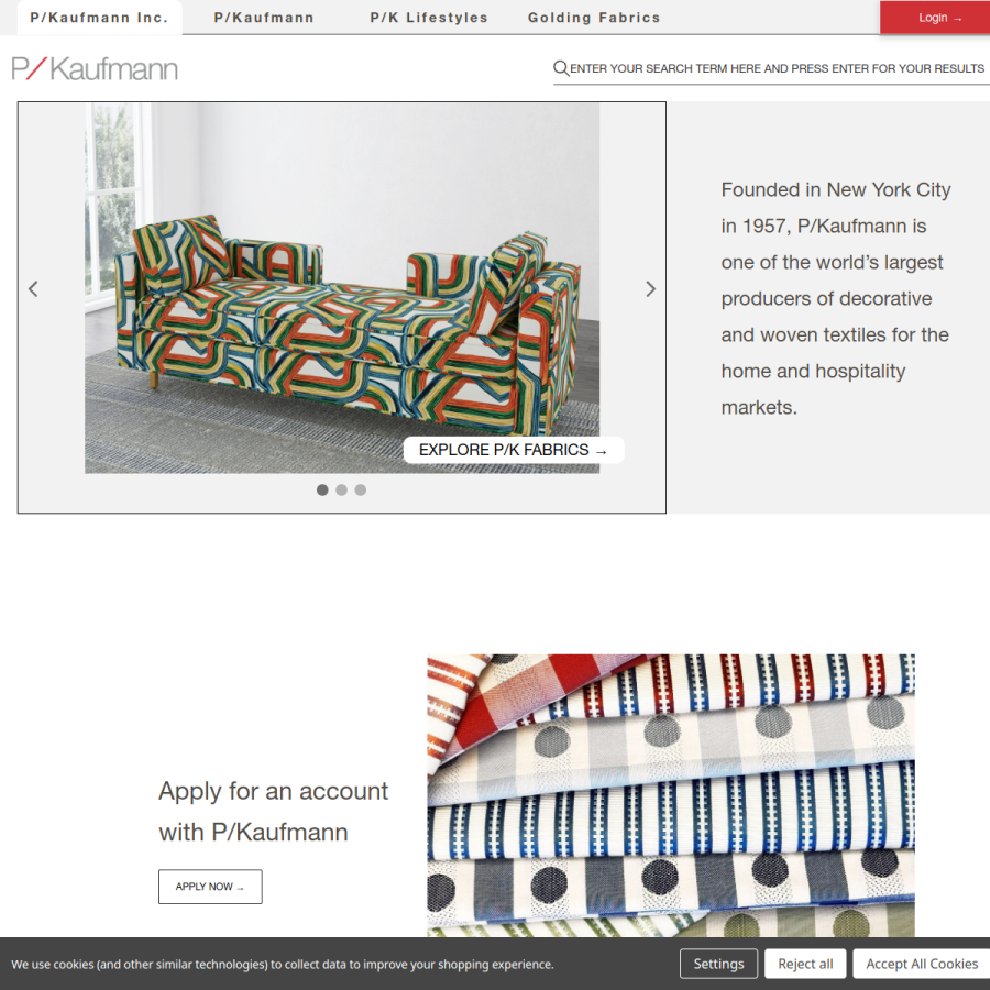 pkaufmann.com homepage screenshot