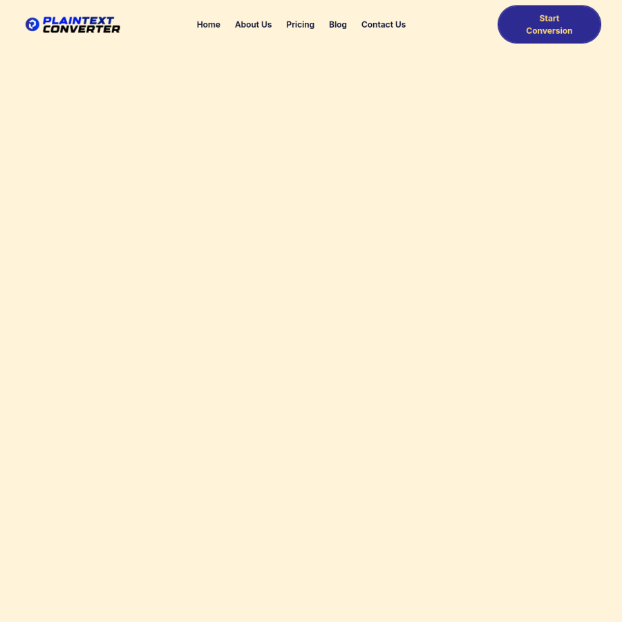 plaintextconverter.com homepage screenshot