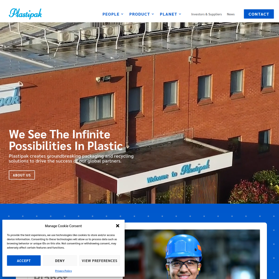 plastipak.com homepage screenshot