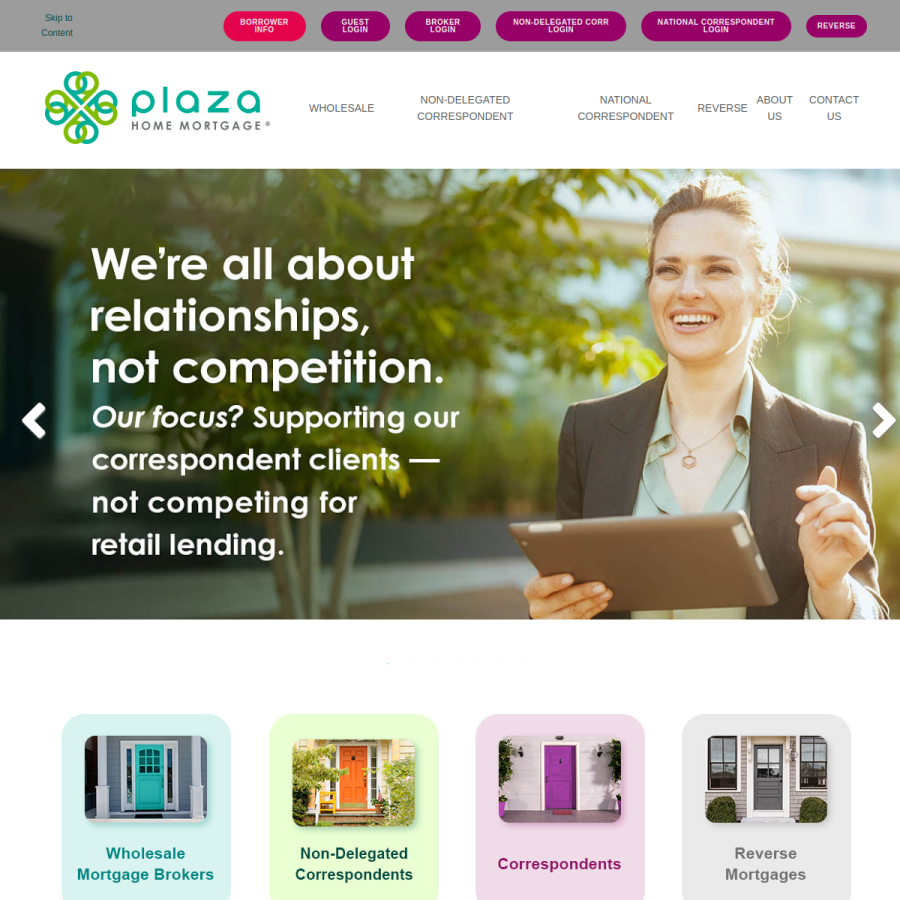 plazahomemortgage.com homepage screenshot