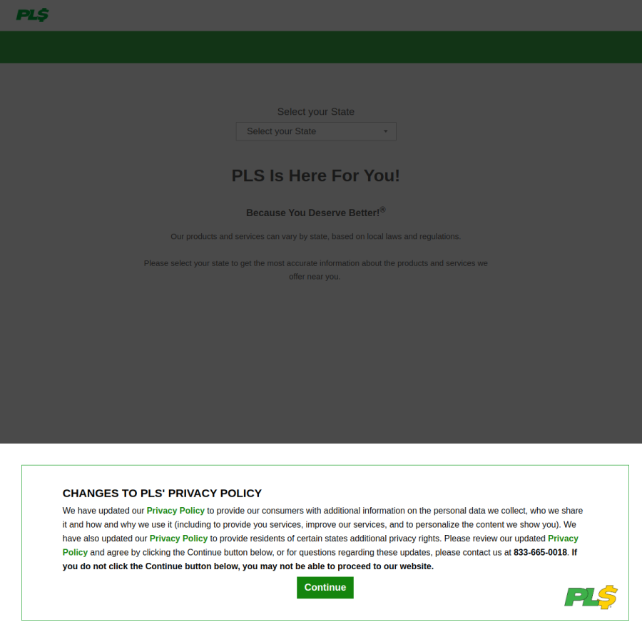 pls247.com homepage screenshot