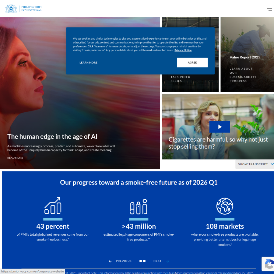 pmi.com homepage screenshot
