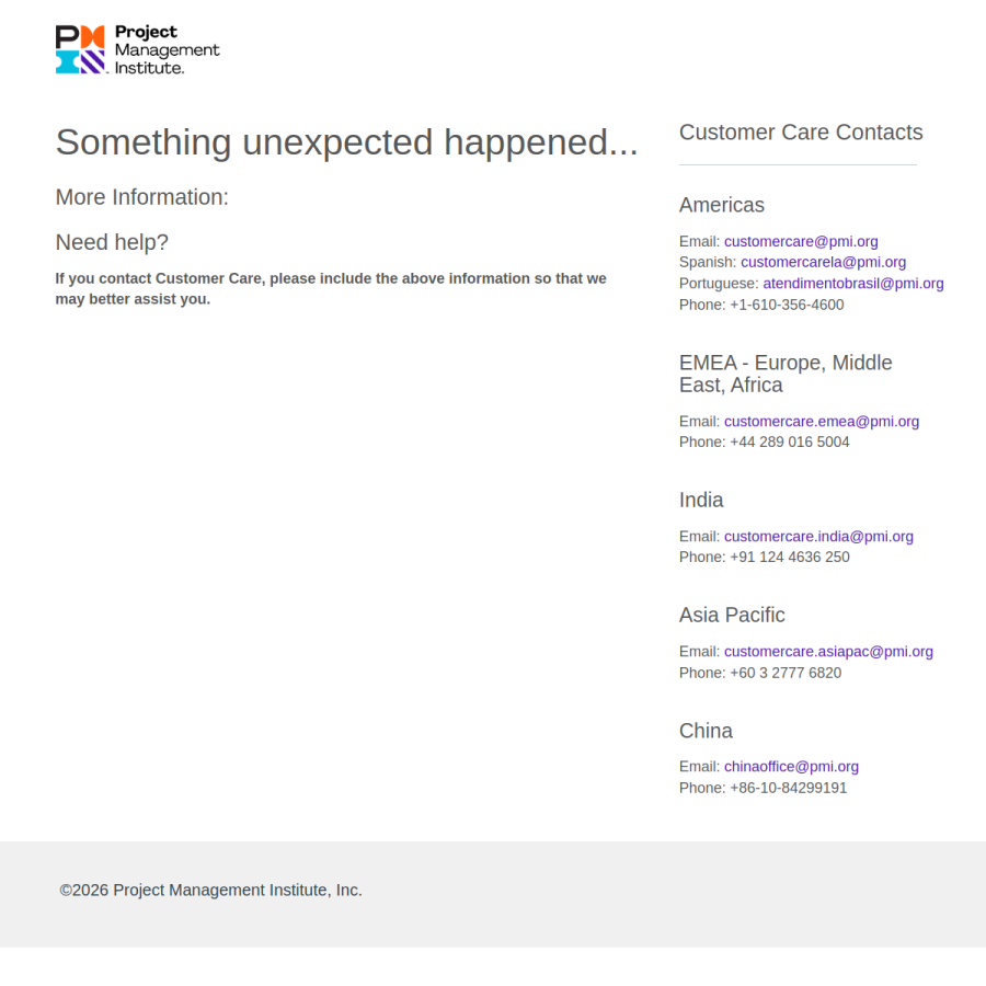 pmi.org homepage screenshot
