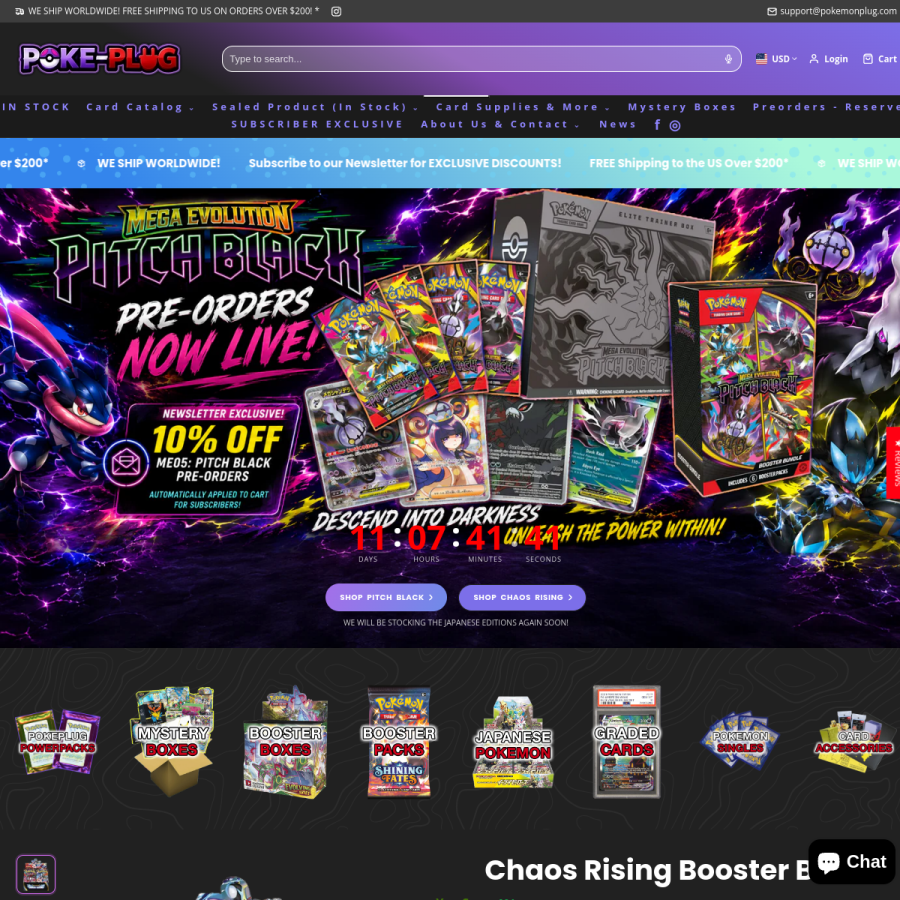 pokemonplug.com homepage screenshot