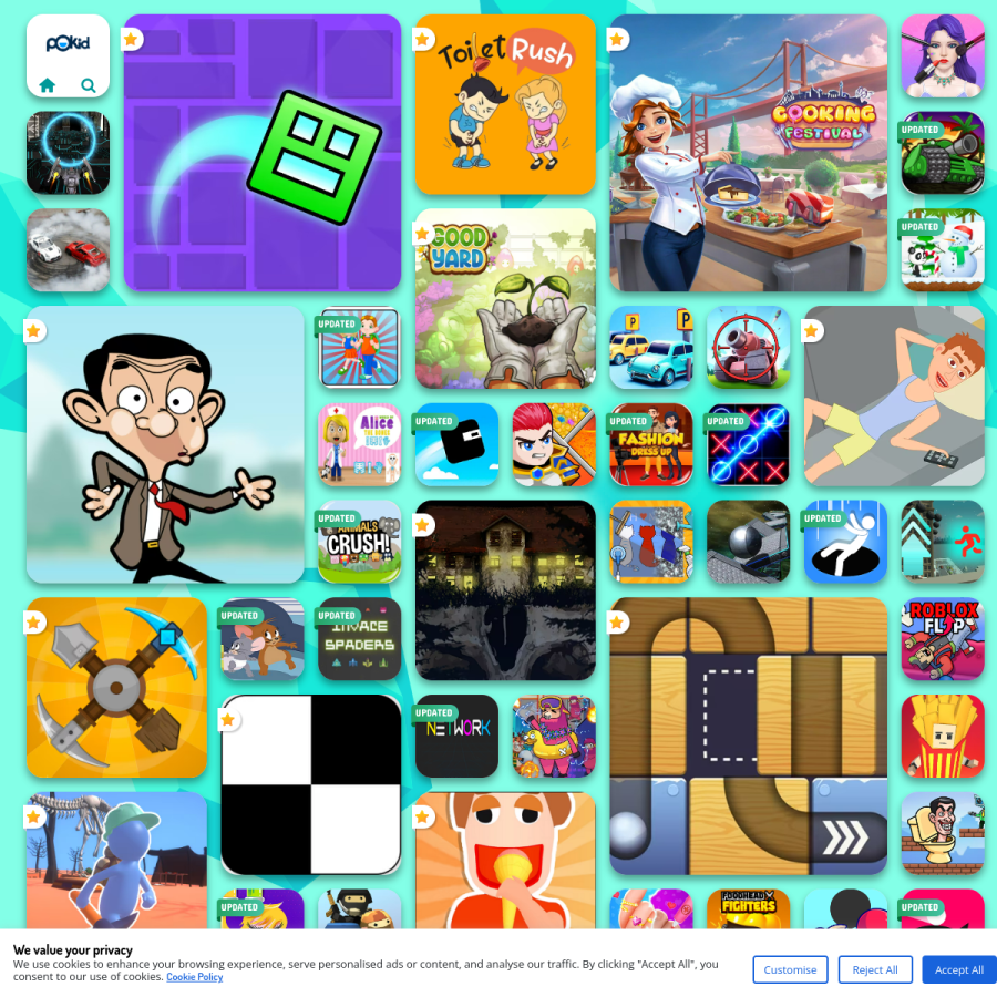 poki.to homepage screenshot
