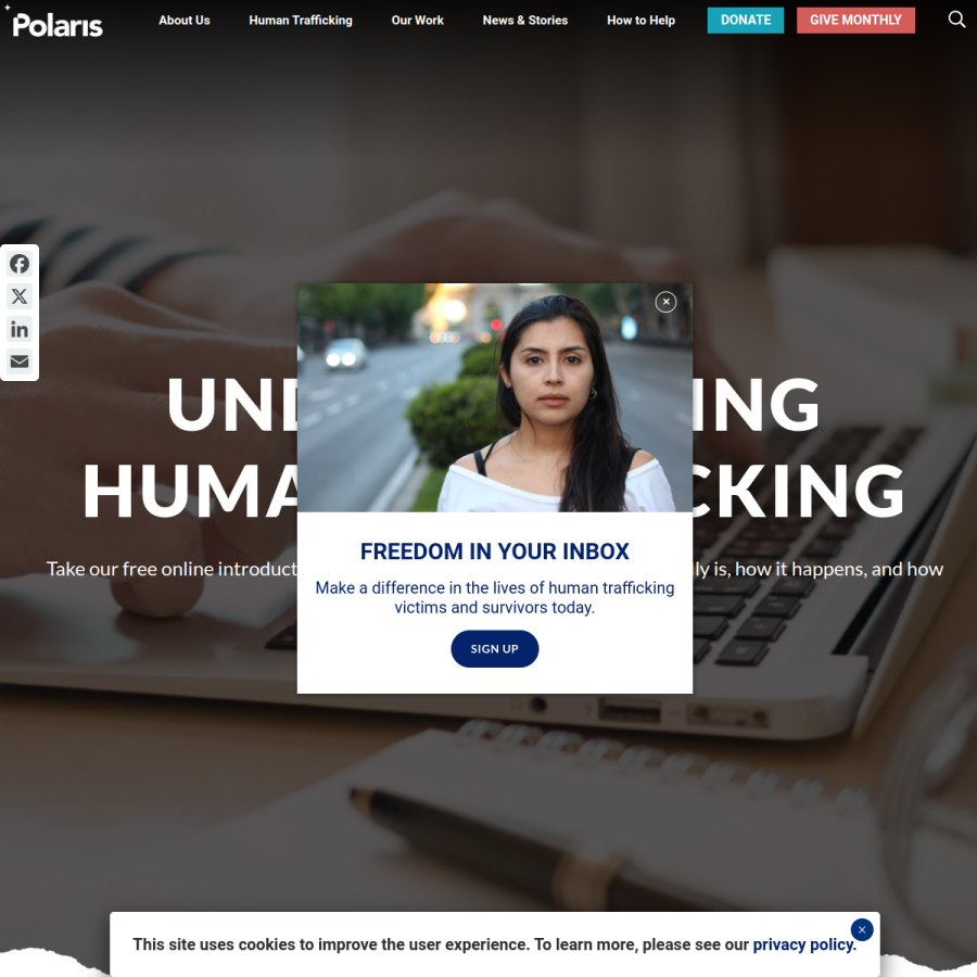 polarisproject.org homepage screenshot